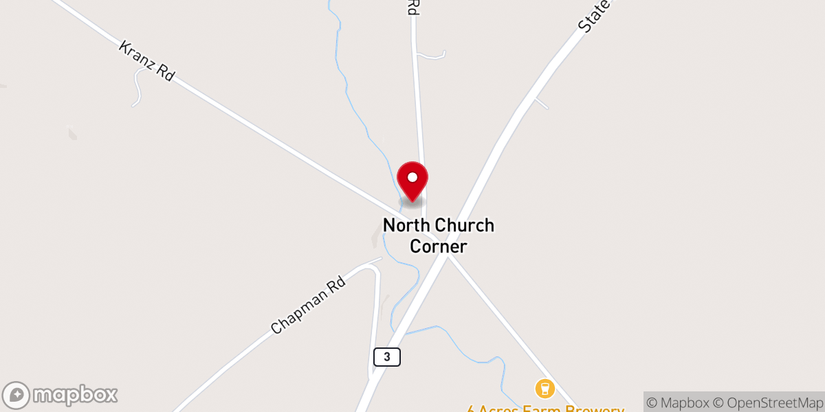 Map showing location of North Mexico Union Church