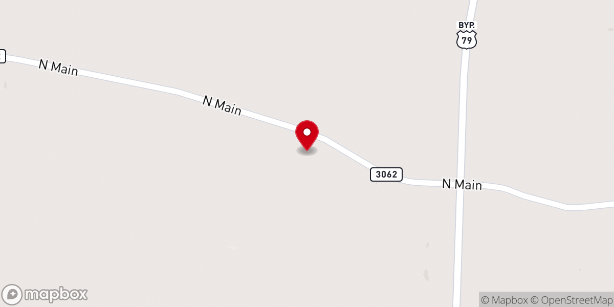 Map showing location of Calvary Baptist Church