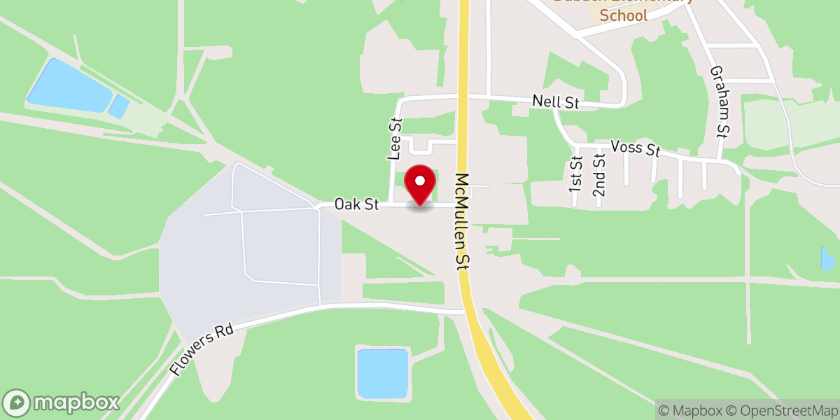 Map showing location of Living Water Full Gospel Church