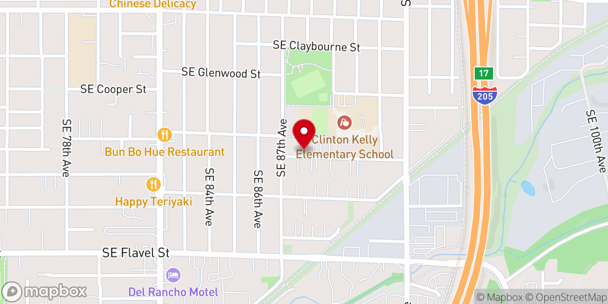 Map showing location of Camino PDX