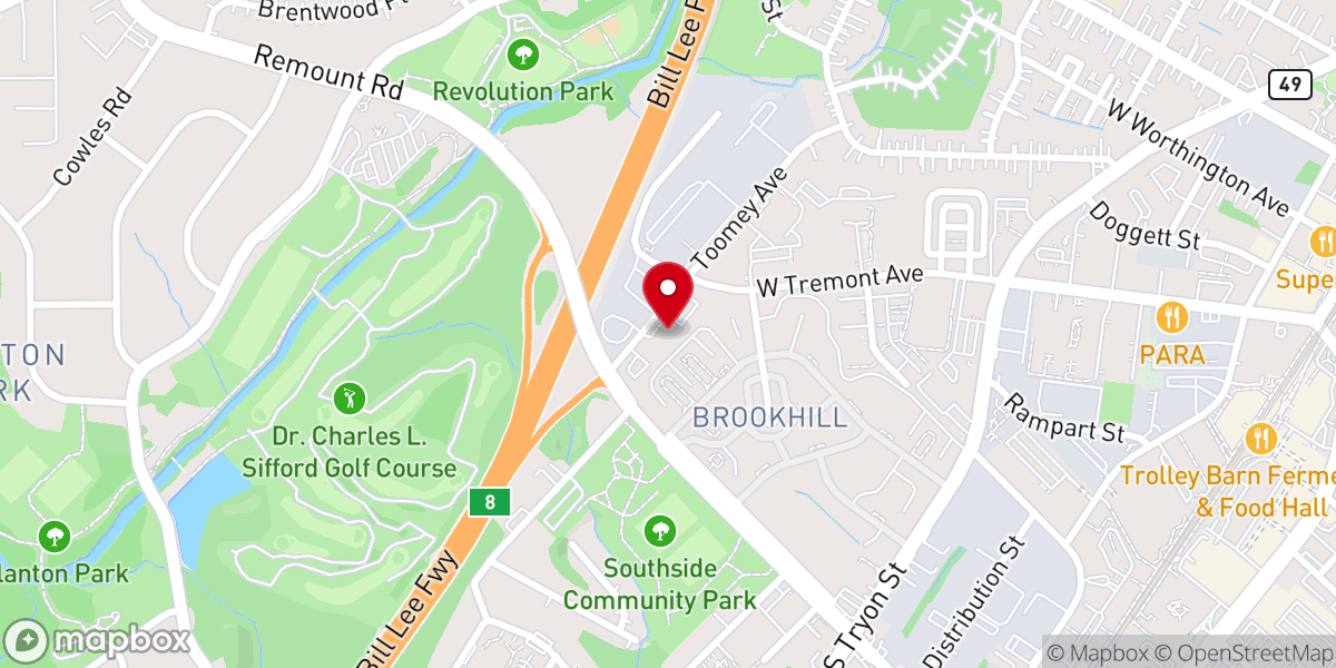 Map showing location of Life Training Center