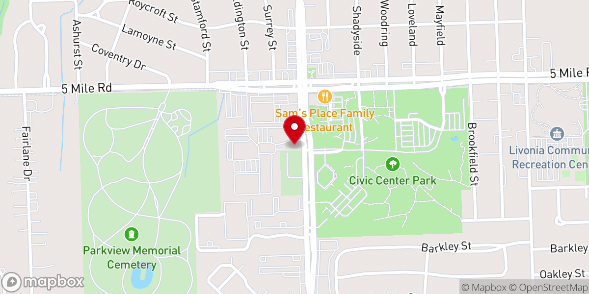 Map showing location of Journey Church LVNA