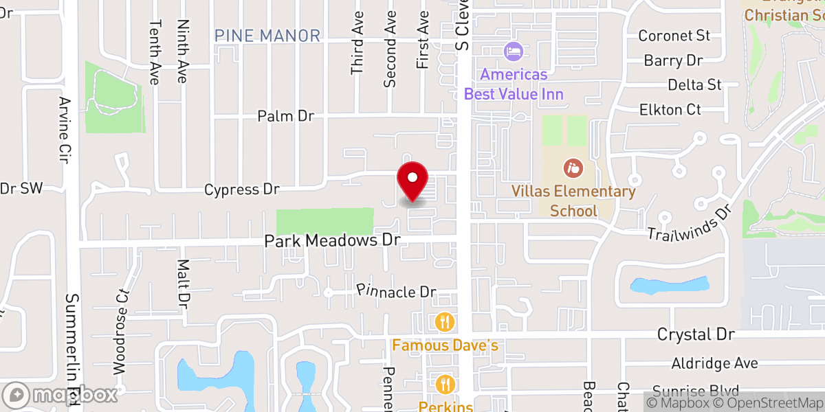 Map showing location of Villas Grace Inc