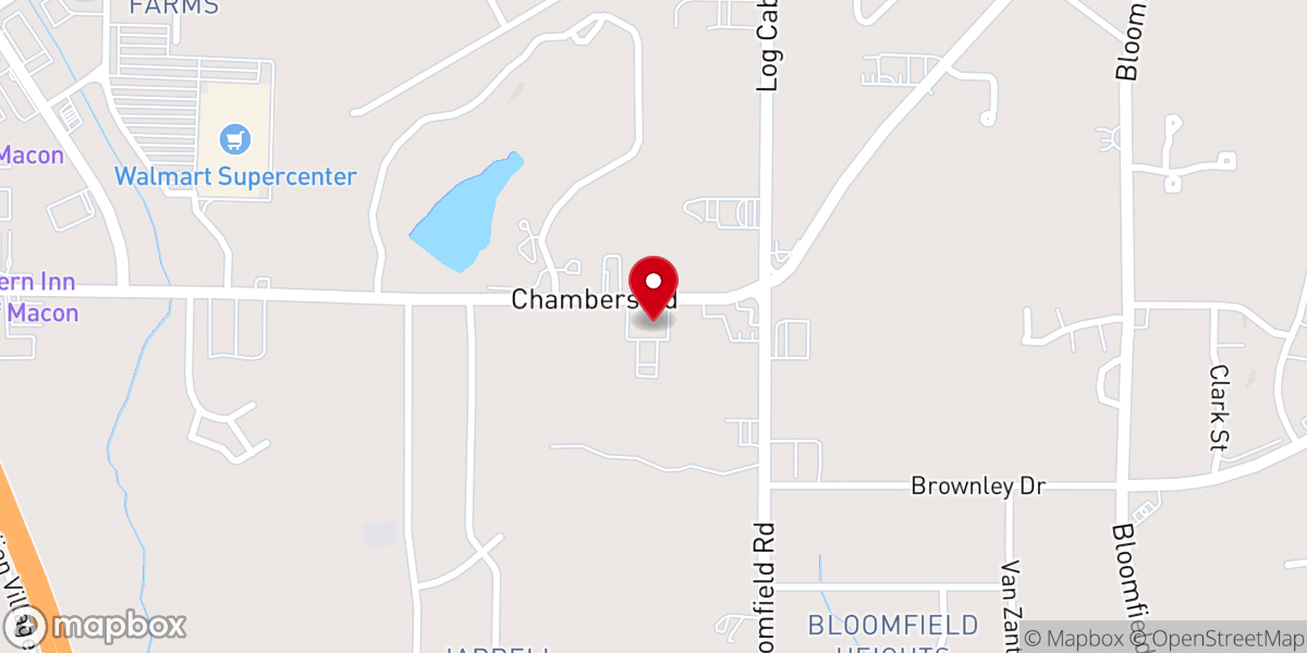 Map showing location of Holy Spirit Catholic Church