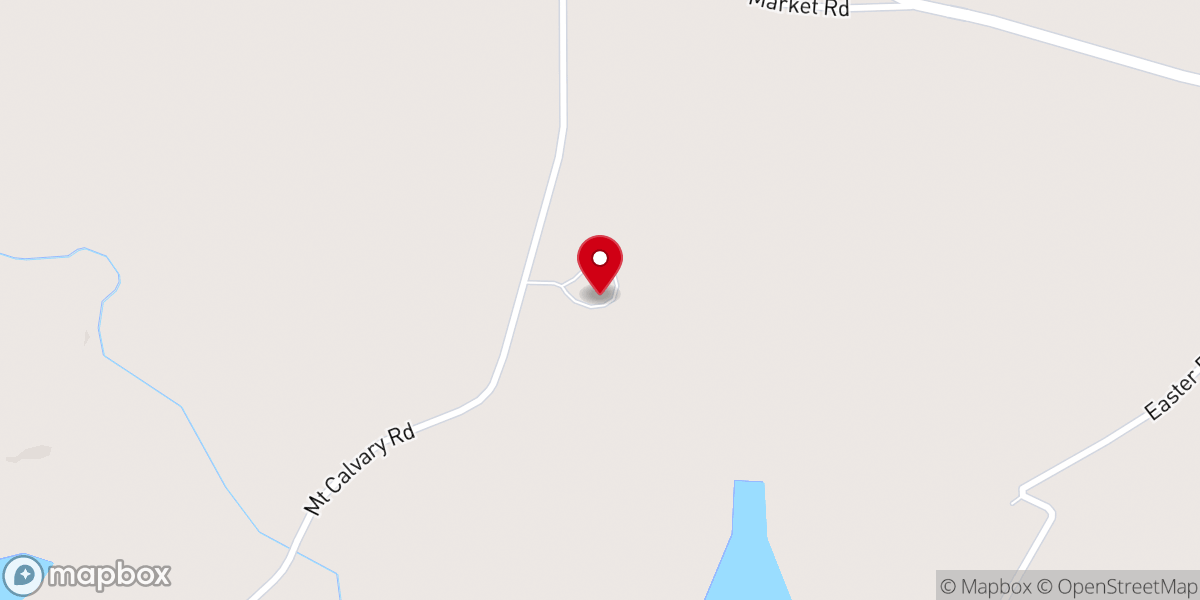 Map showing location of Mt Calvary Lutheran Church