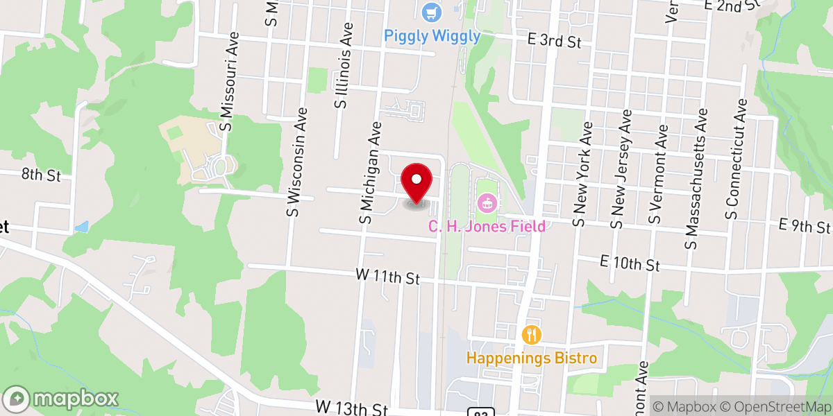 Map showing location of FIRE CHURCH