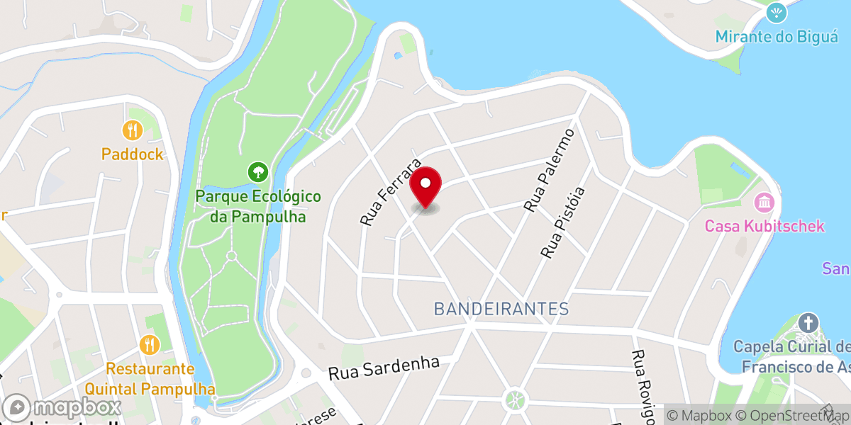 Map showing location of Arautos do Evangelho - Belo Horizonte