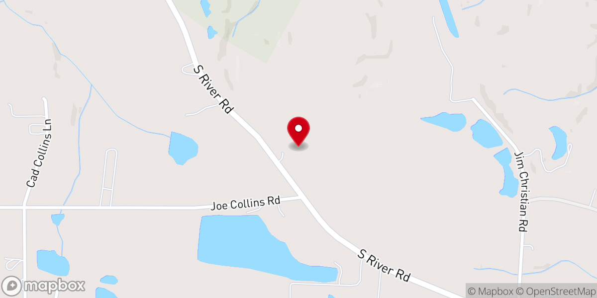 Map showing location of Cedar Rock Church