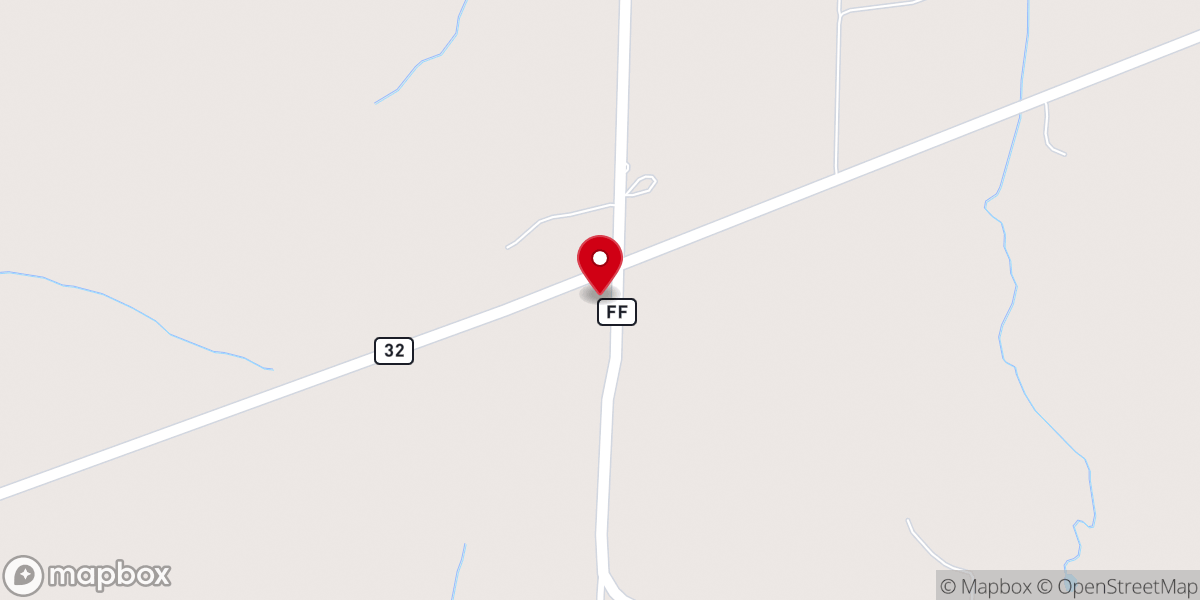 Map showing location of New Life Assembly of God Church