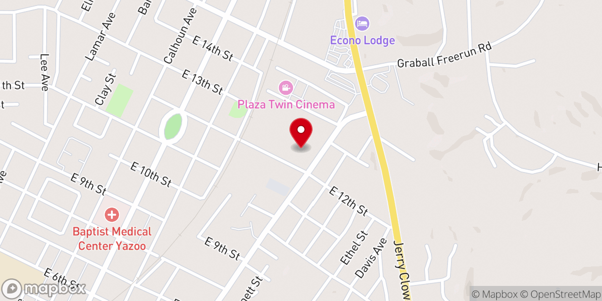 Map showing location of Mount Salem Missionary Baptist Church