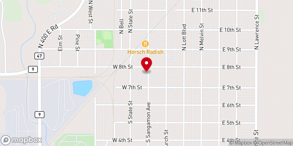 Map showing location of New Beginnings Christian Fellowship