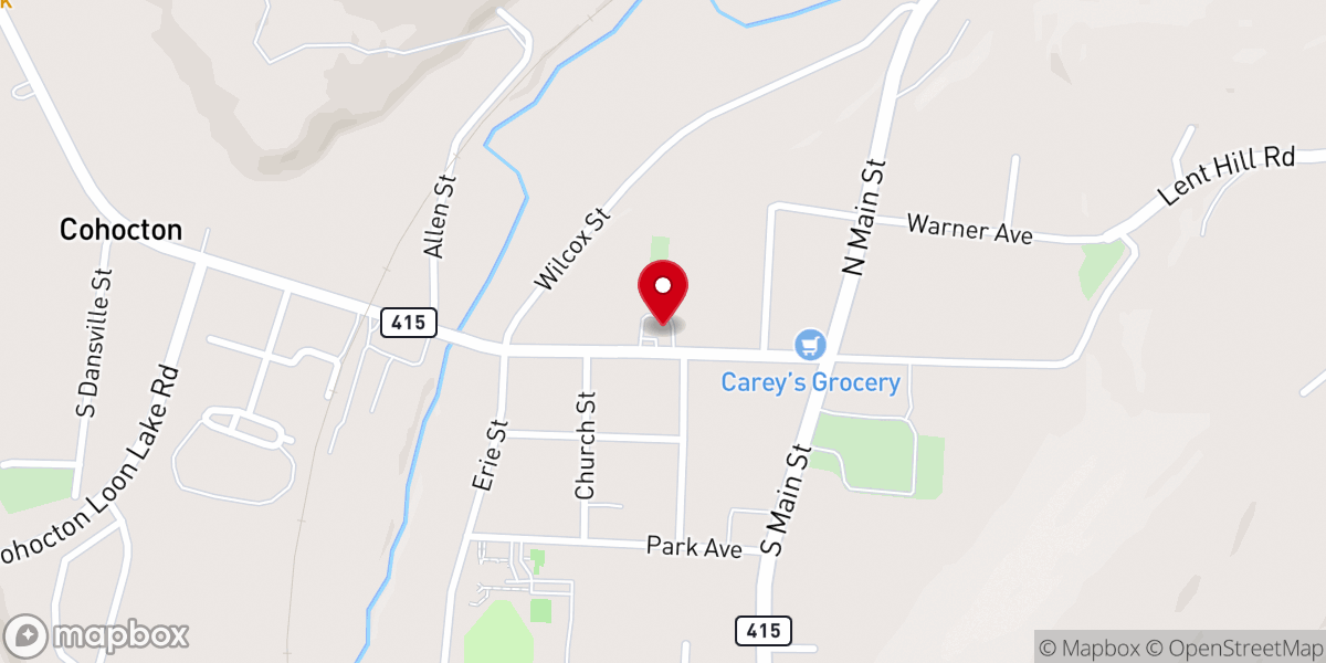 Map showing location of St Pius Church