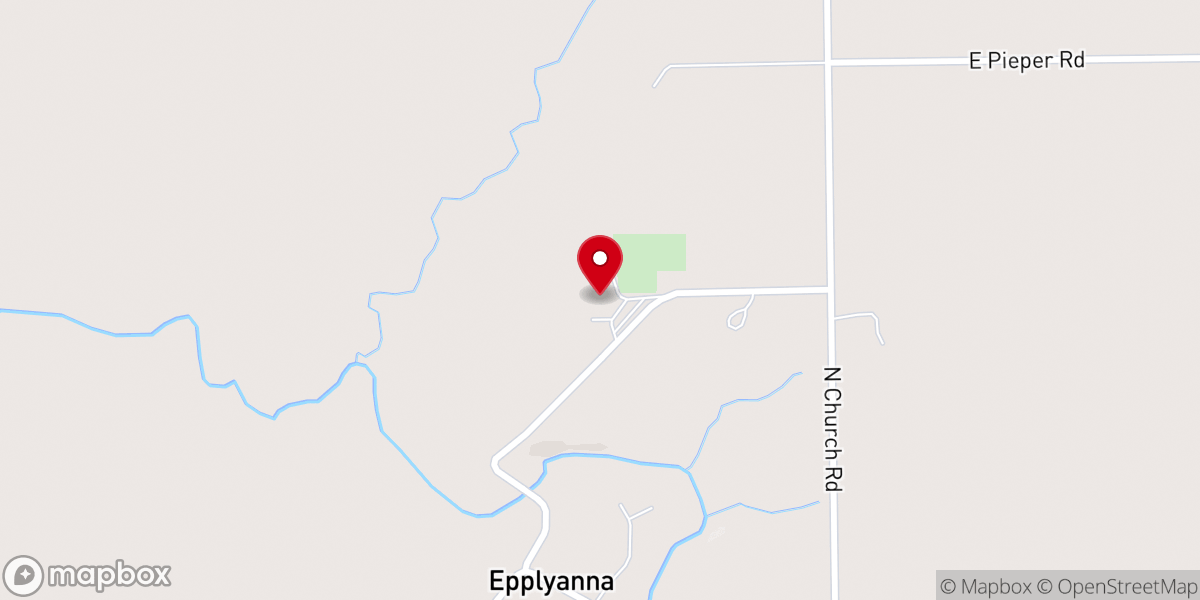 Map showing location of Saint Pauls United Church of Christ