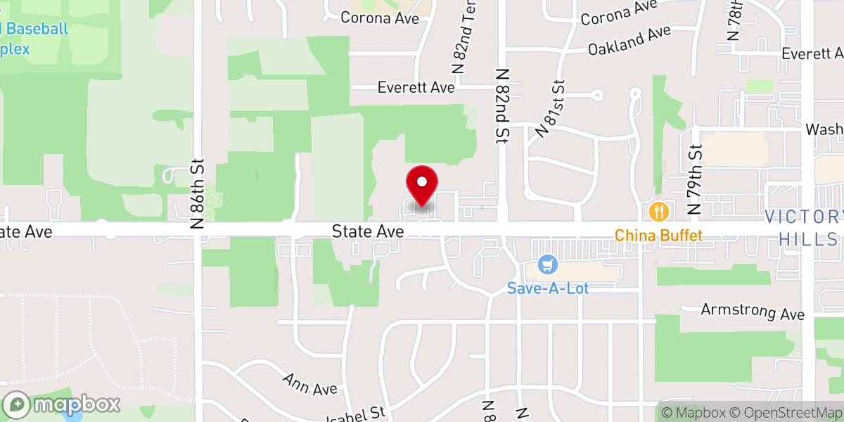 Map showing location of Judson Baptist Church Annex
