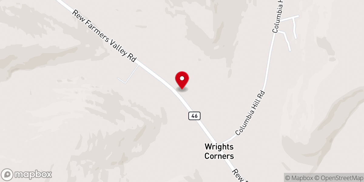 Map showing location of Coleville Christian Gospel Church