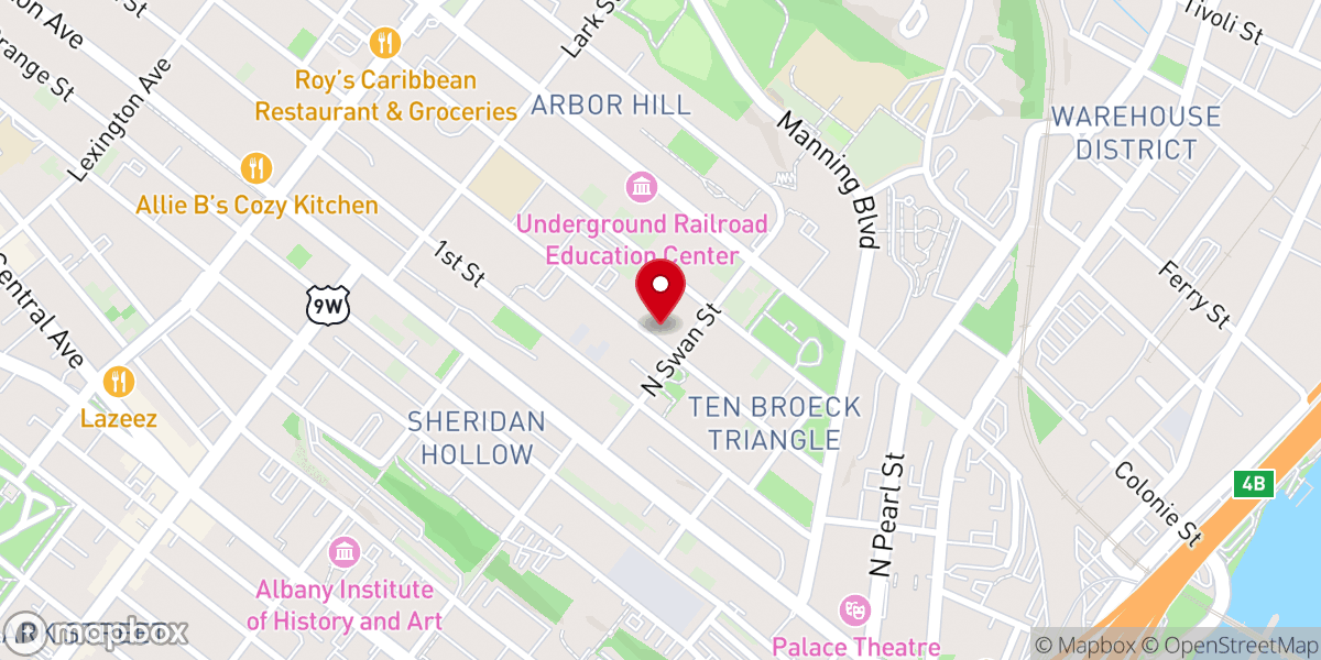 Map showing location of Church of Bethsaida Inc