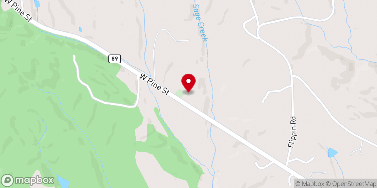 Map showing location of Mount Vernon Baptist Church