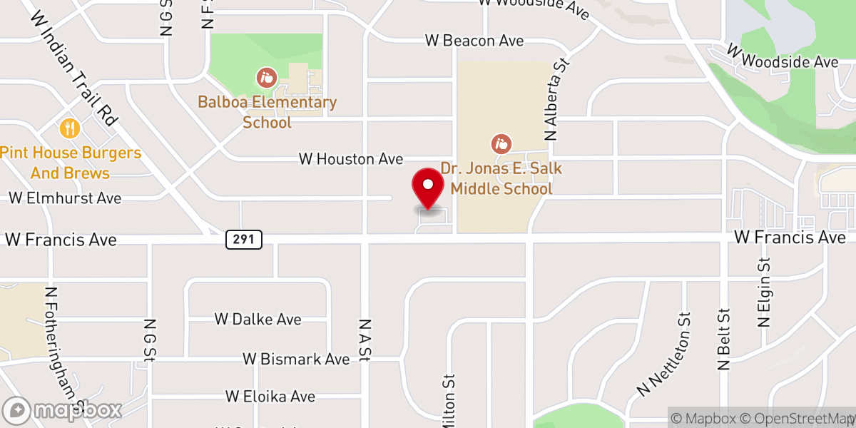 Map showing location of West Side Church of the Nazerene