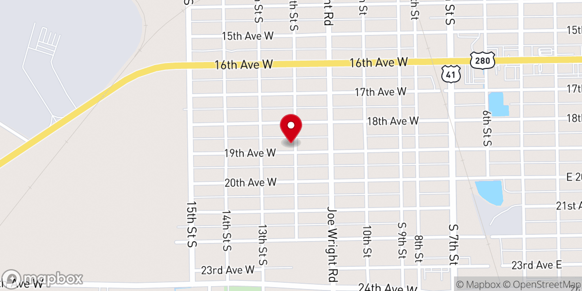 Map showing location of House of God Church