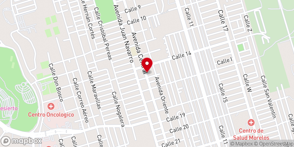 Map showing location of Iglesia Bíblica Bautista Divina Gracia
