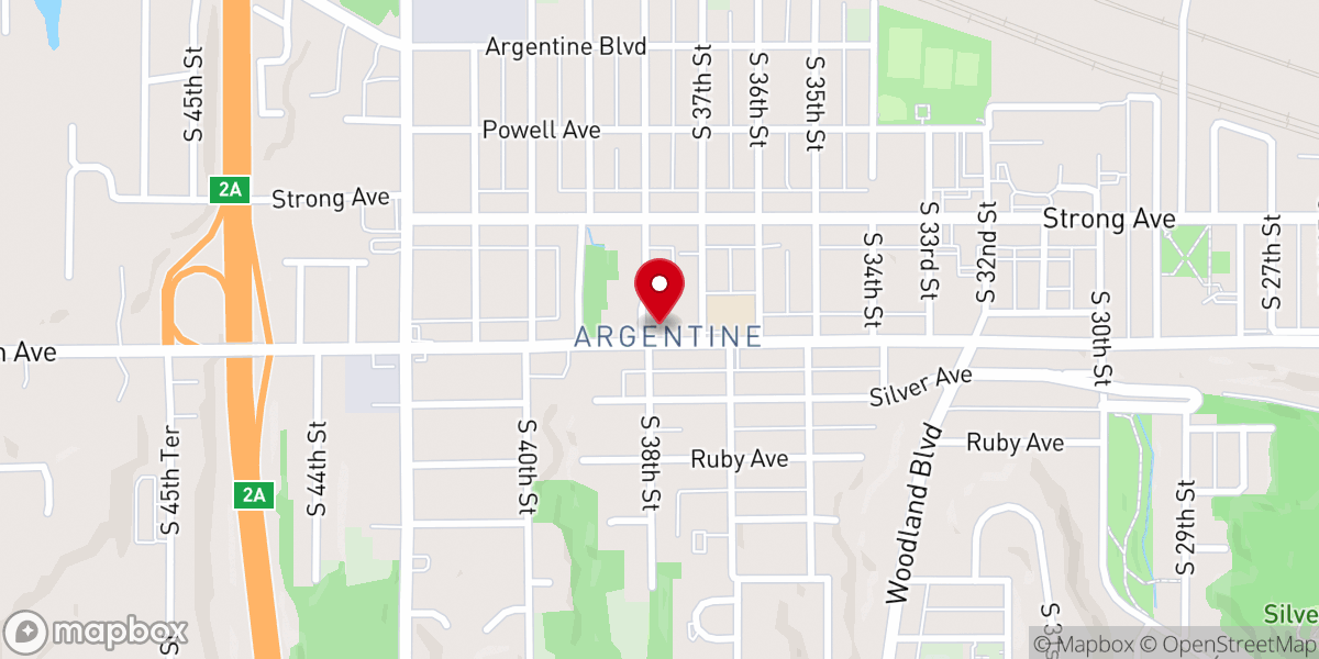 Map showing location of The Hub Argentine