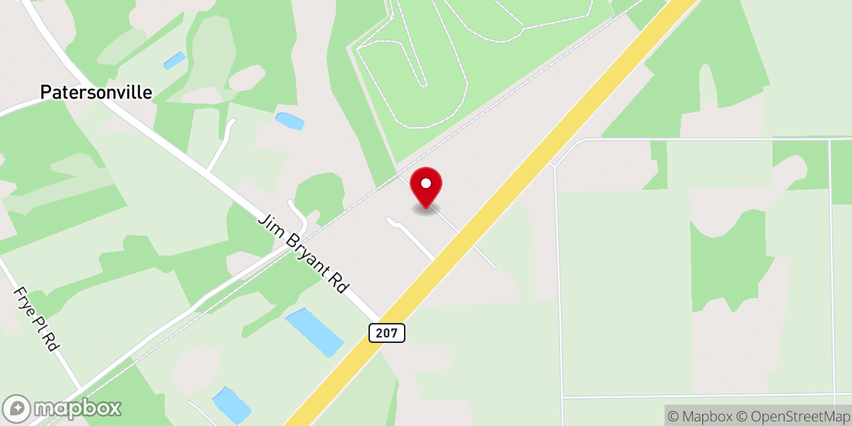 Map showing location of Elizabeth Missionary Baptist Church