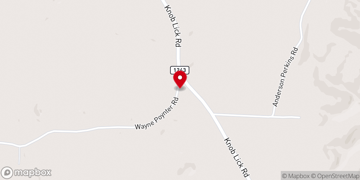 Map showing location of Ebenezer Baptist Church