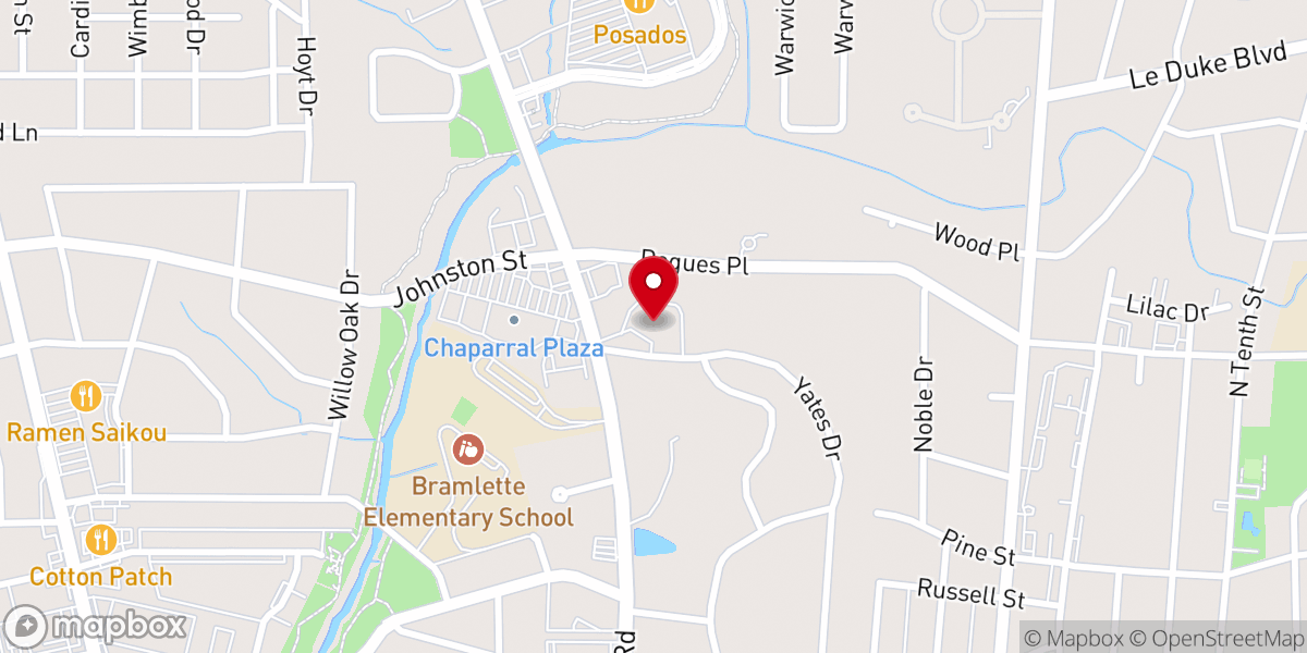 Map showing location of Our Redeemer Lutheran Church