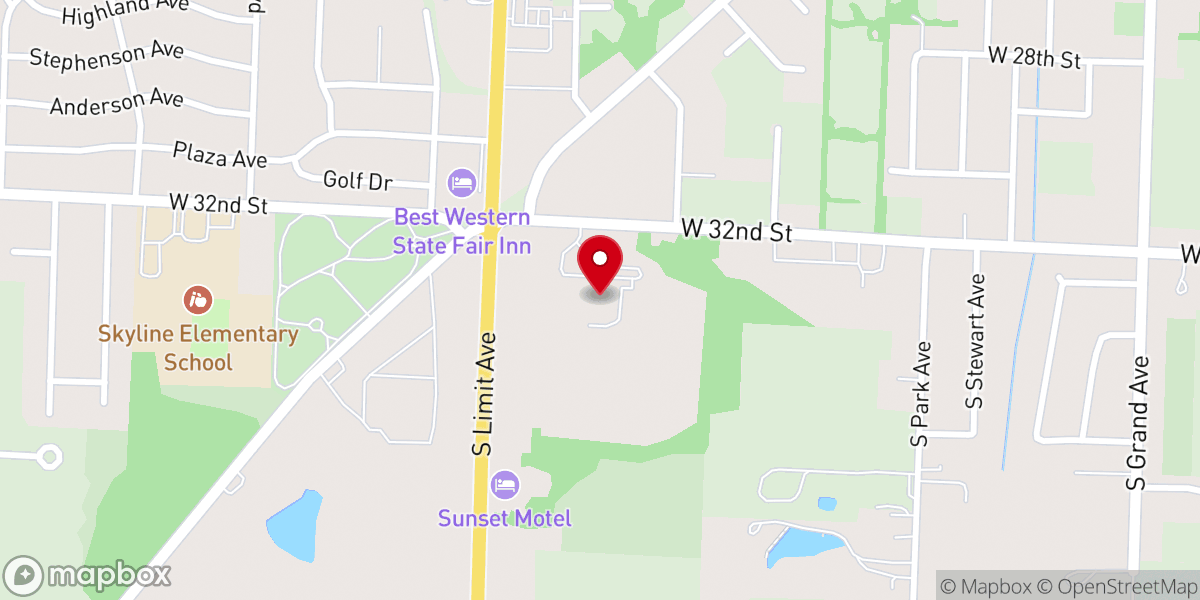 Map showing location of First United Methodist Church