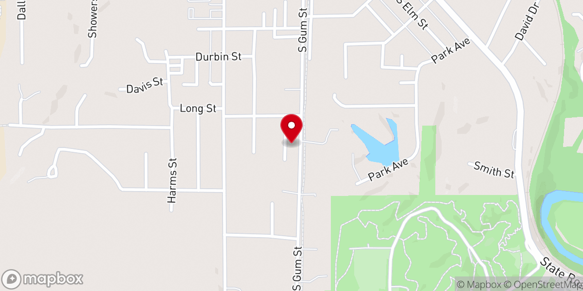 Map showing location of Church of God