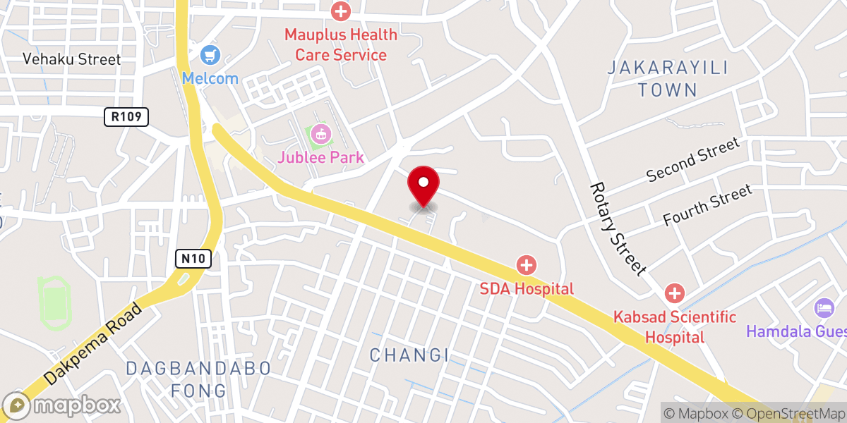 Map showing location of Our Lady of Annunciation Catholic Cathedral