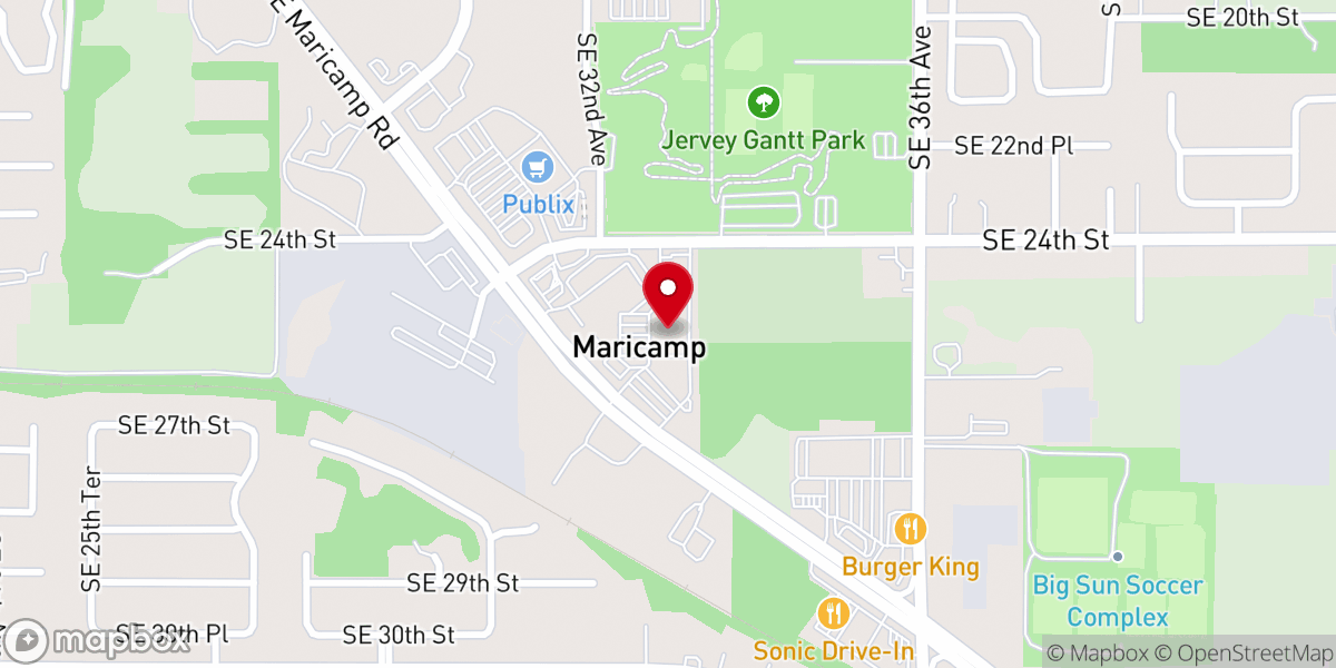 Map showing location of Open Door Community Church