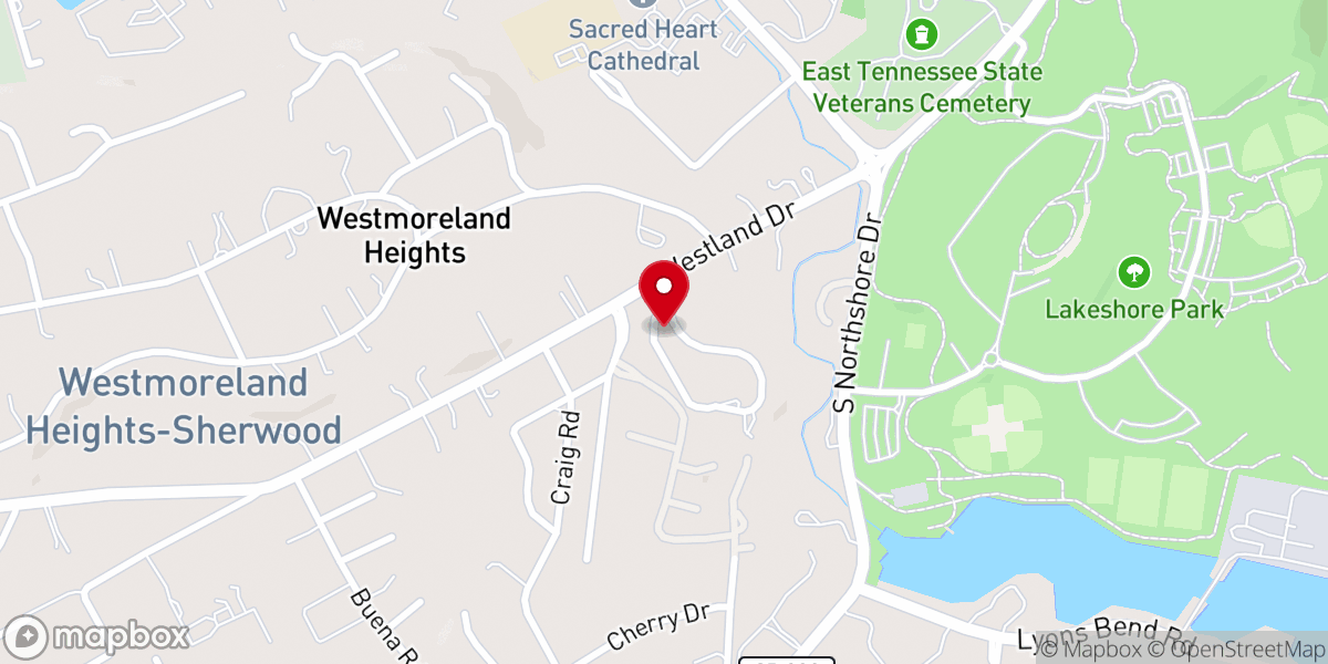 Map showing location of Rick and Candace Barnes Family Foundation
