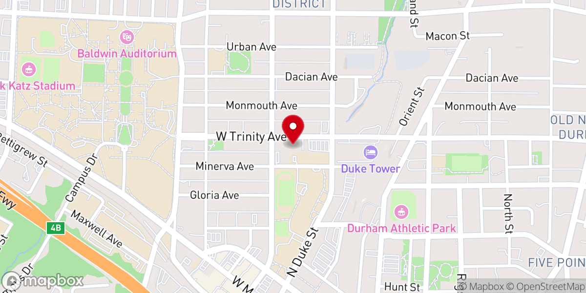 Map showing location of Emmaus Way