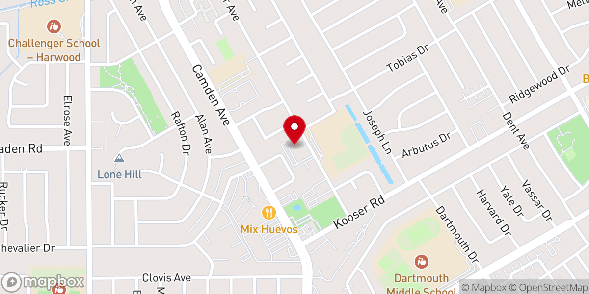 Map showing location of New Life Covenant Church San Jose