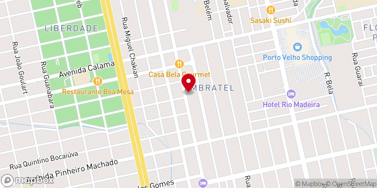 Map showing location of Igreja Batista Missionária Ágape