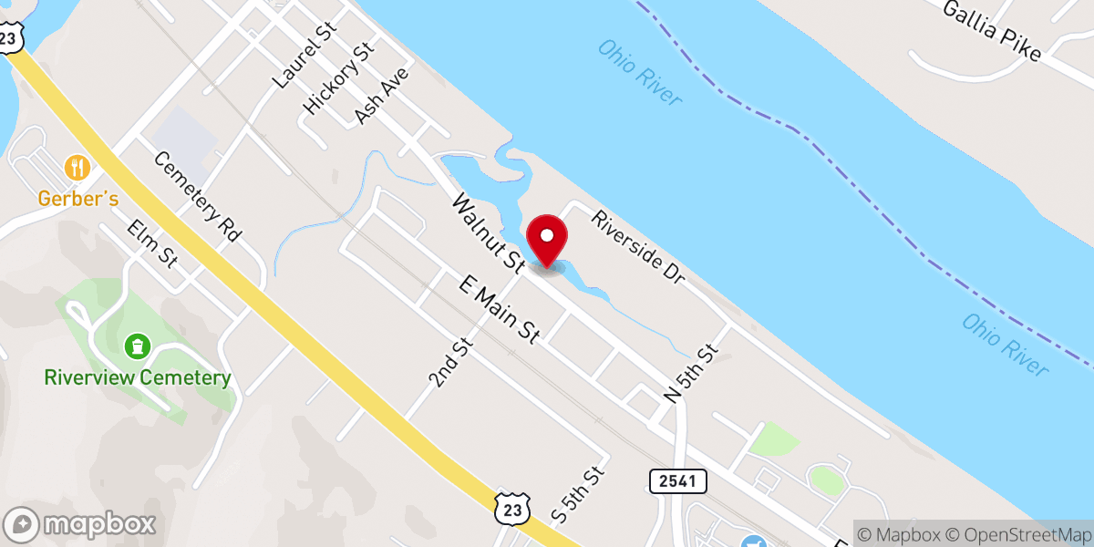 Map showing location of Adkins Homer