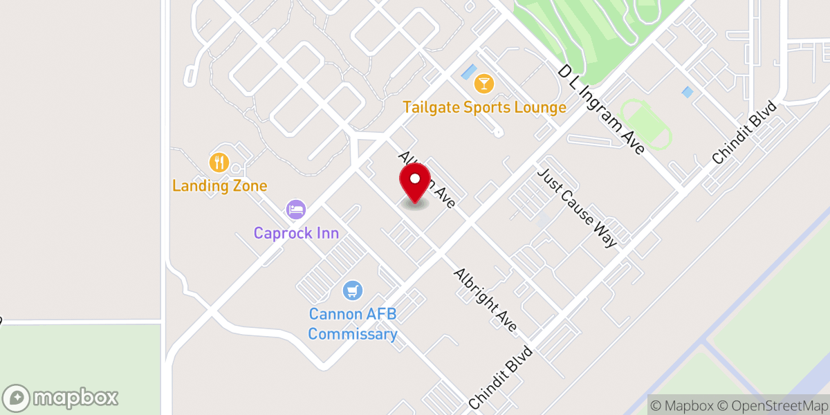 Map showing location of Cannon Community Chapel