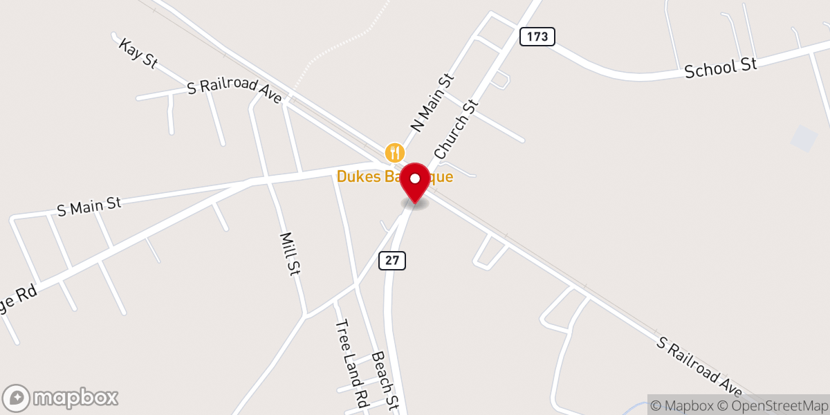 Map showing location of Linda Boodle Ministries Inc