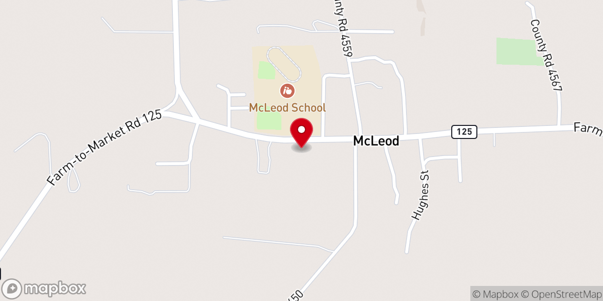Map showing location of McLeod Church Of Christ