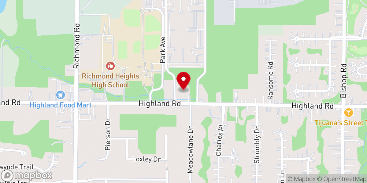 Map showing location of Southeast Cleveland Church of Christ