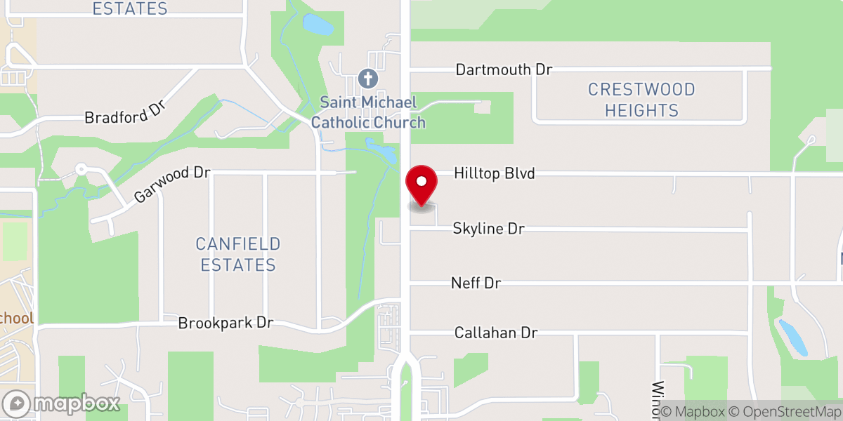 Map showing location of Touch Heaven Ministries