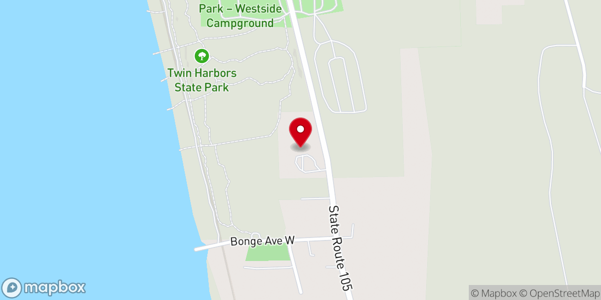 Map showing location of South Beach Presbyterian Church