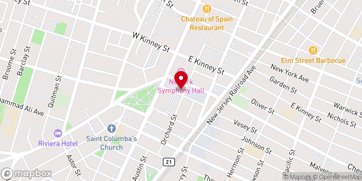 Map showing location of The New Jersey Association of Minister Wives and Minister Widows