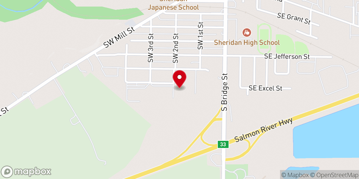 Map showing location of New Hope Church