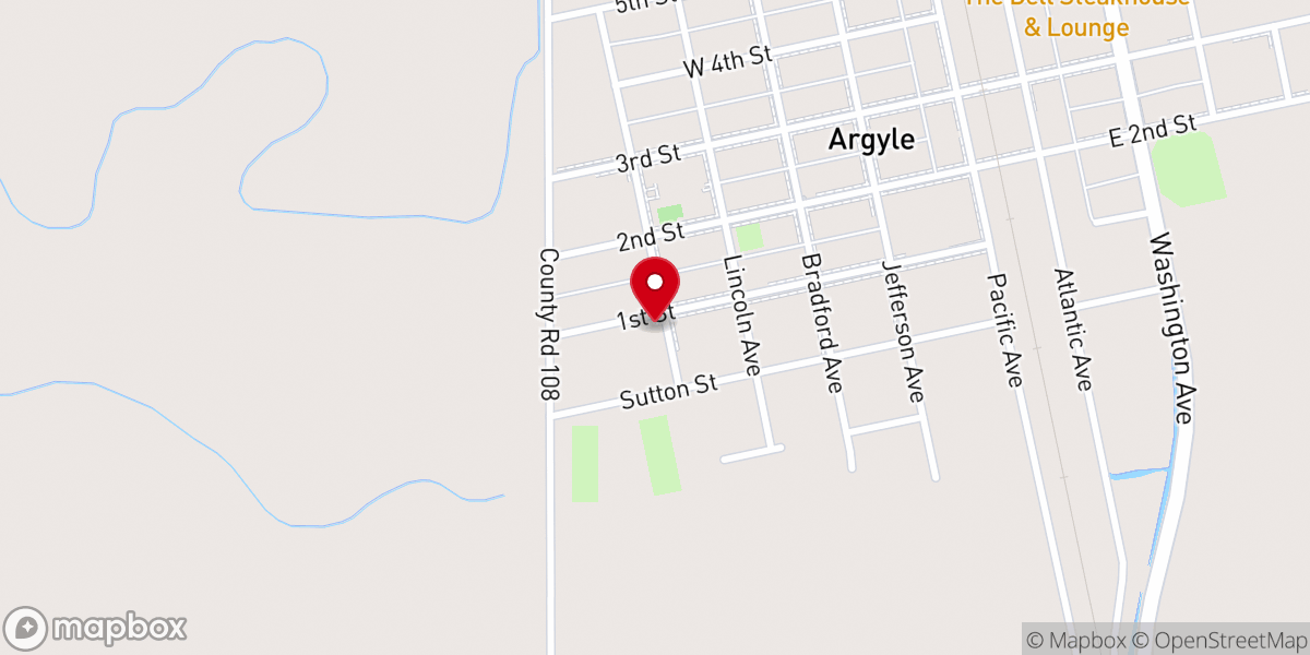 Map showing location of Our Saviour's Lutheran Church
