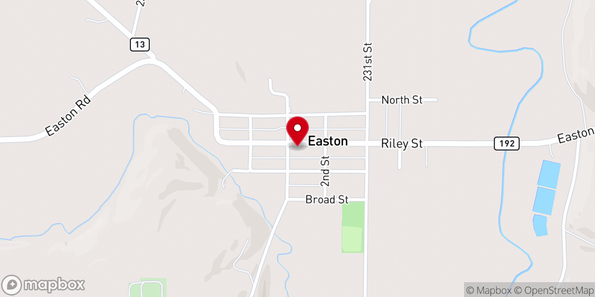 Map showing location of St Lawrence Catholic Rectory