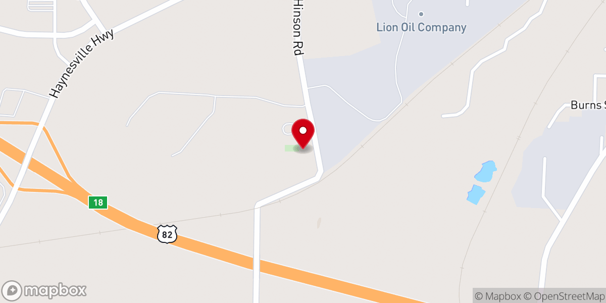 Map showing location of Friendship Primitive Baptist Church