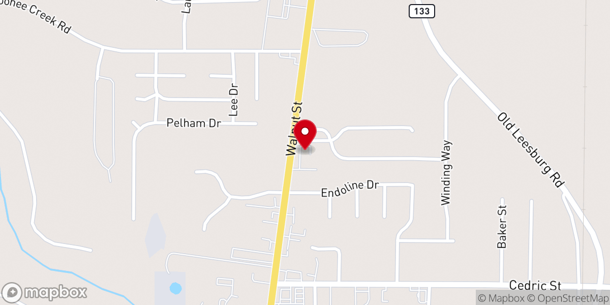 Map showing location of The Refuge Church