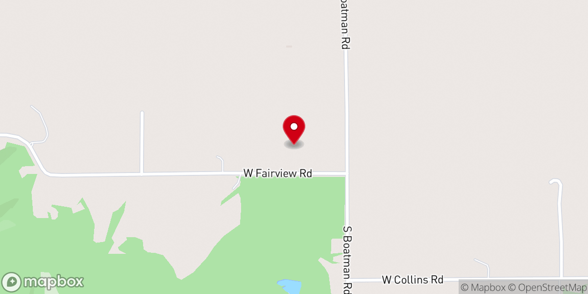 Map showing location of Fairview Christian Church